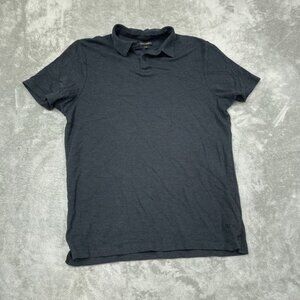 Banana Republic Mens Polo Shirt L Gray 6726